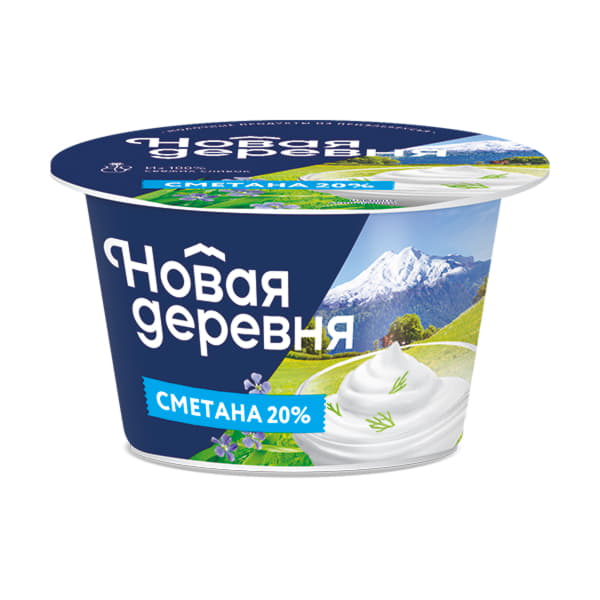 Сметана 20% Новая Деревня 200 г БЗМЖ Santreyd 20860