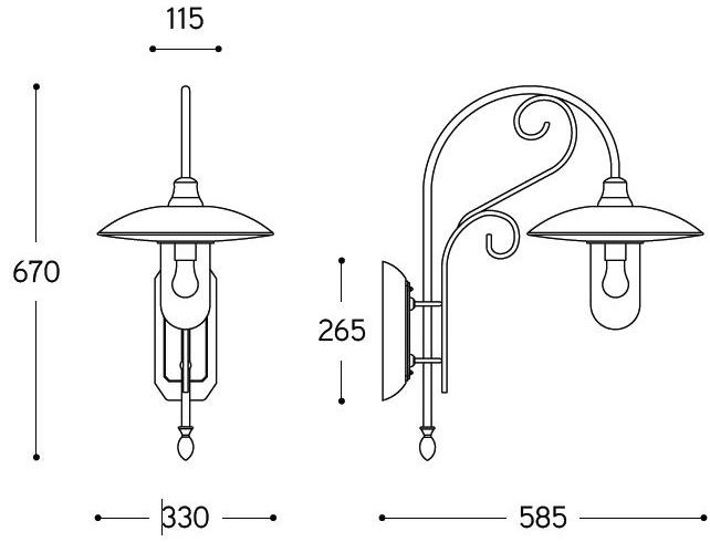 Aldo Bernardi Садовый фонарь из металла Otello sun-id-1479196 - Вид №2