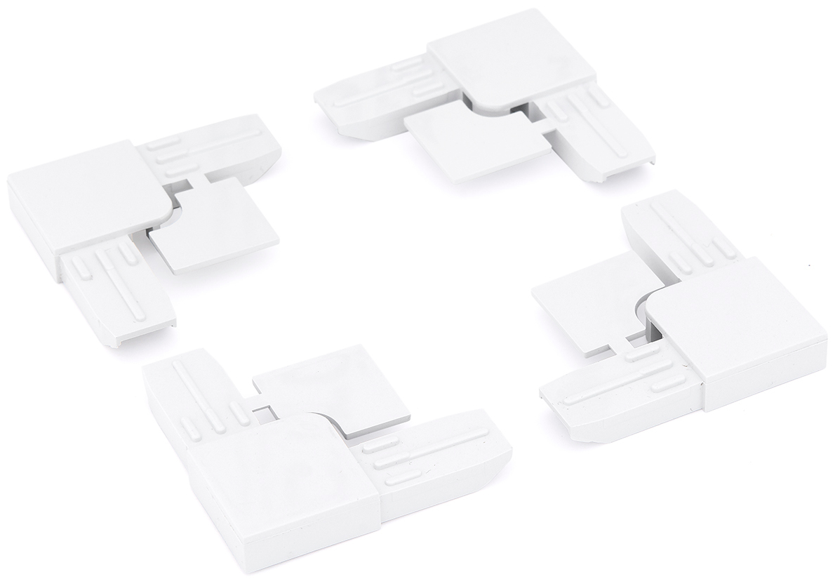 84966611 Уголки для москитных сеток пластик цвет белый STLM-0057462 PALLADIUM  - Вид №1