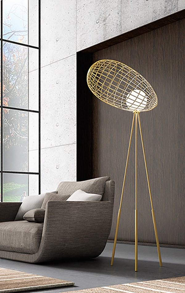 NEXO LUCE Светодиодный торшер из стали Oxen floor lamp 7007e2 - Вид №1