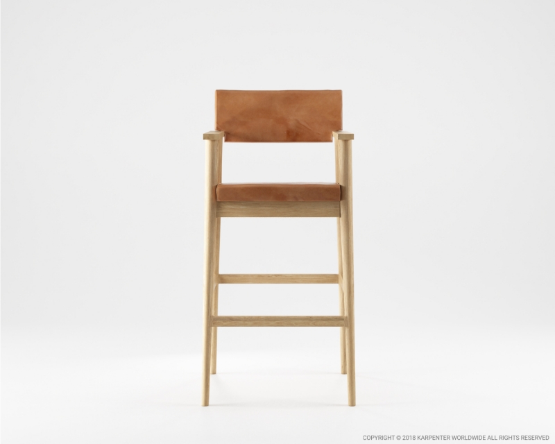 510_1119 Подлокотник барный с кожей Karpenter 