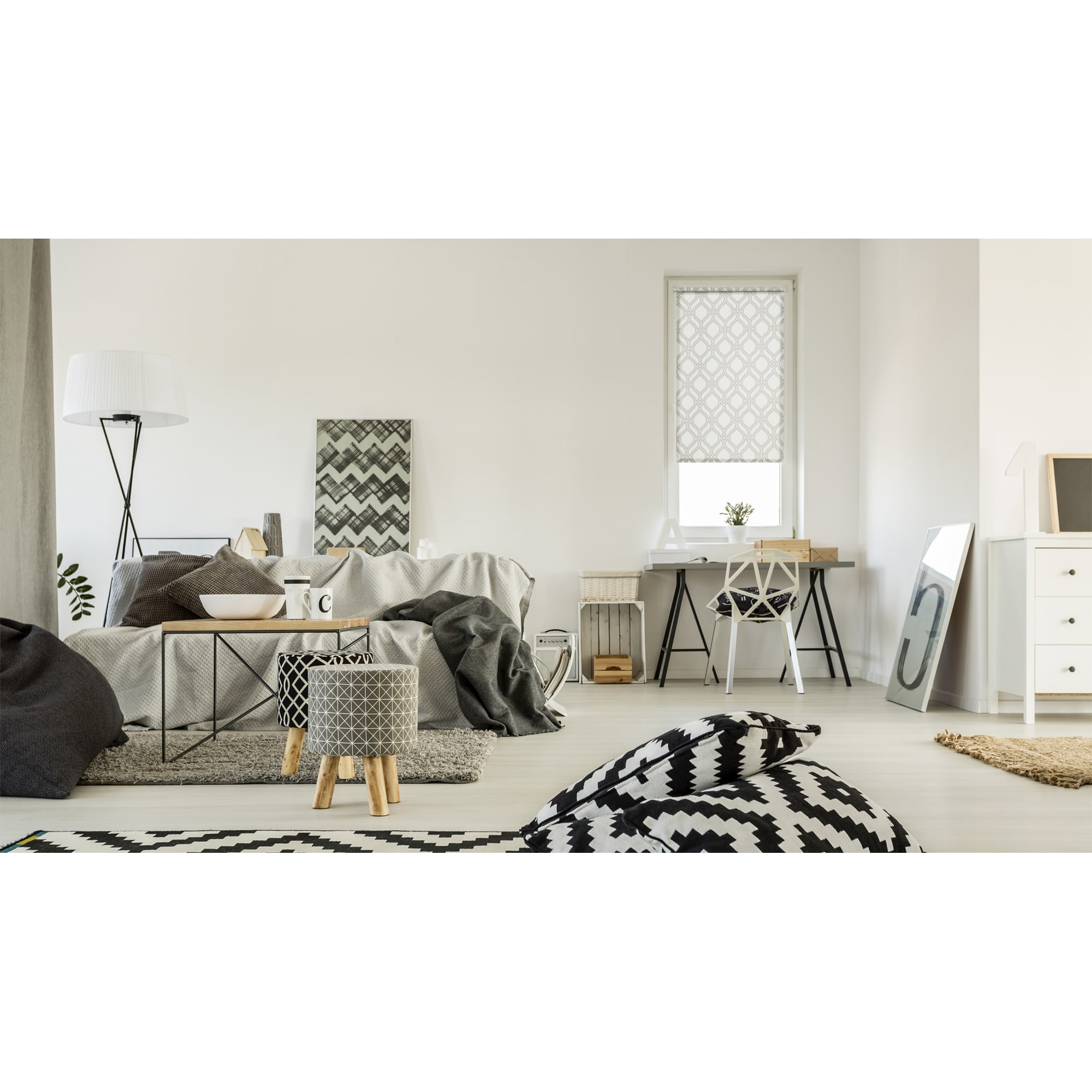 82023875 Штора рулонная «Ампир», 70х160 см, цвет серый Santreyd  - Вид №6