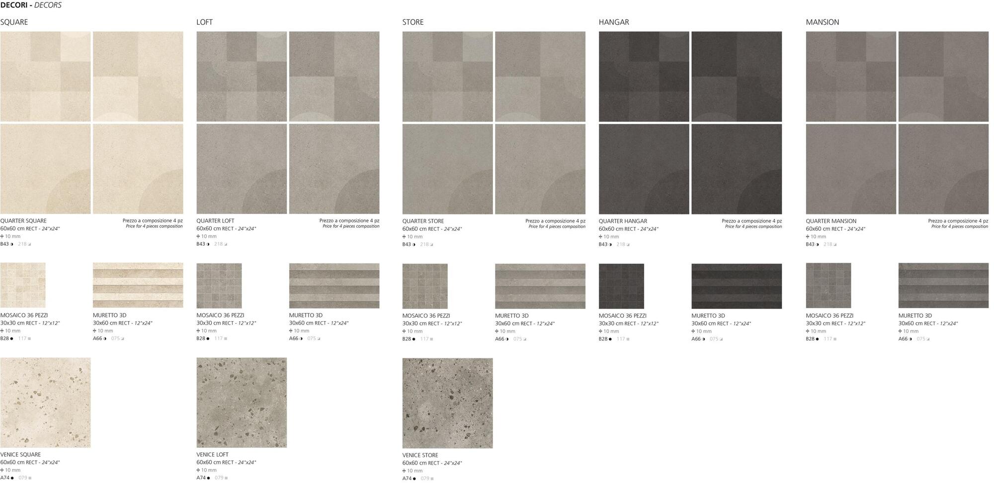 Panaria Ceramica Настенная плитка из керамогранита под бетон Context sun-id-1424991 - Вид №3