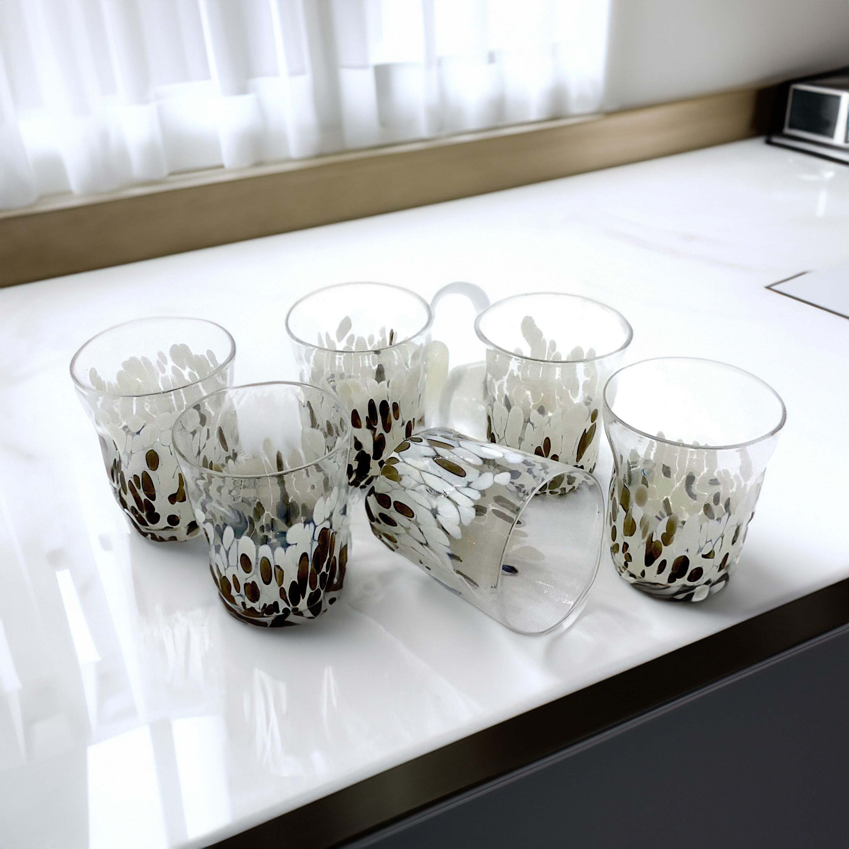 Набор из шести стаканов из муранского стекла ручной работы YourMurano готы ARCH-00105040 - Вид №3