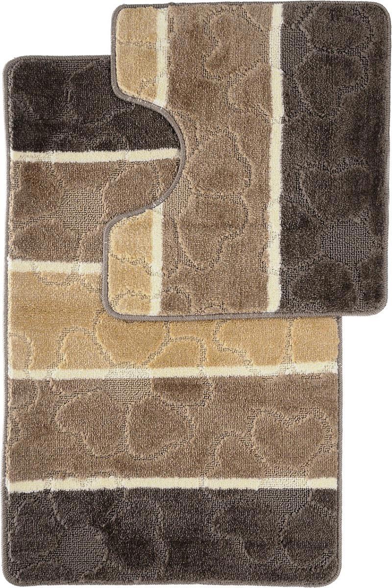 90434657 Коврик для ванной комнаты sB60100_brown 100х60см цвет коричневый STLM-0224639 ZALEL