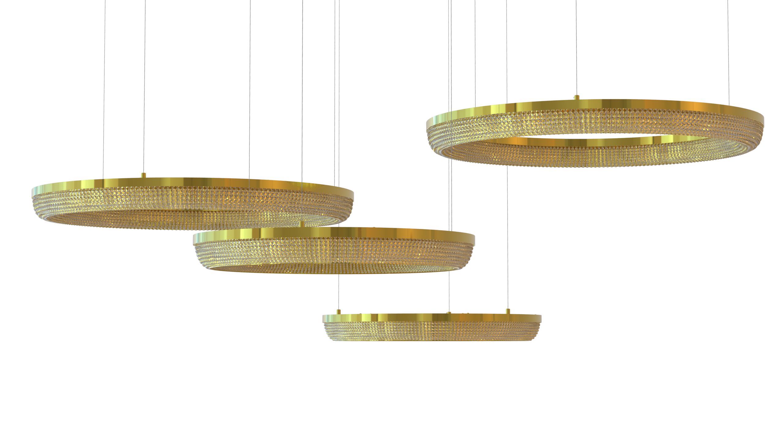 Подвесной светильник из нержавеющей стали с кристаллами K-Lighting IMPERIUM ARCH-00049887 - Вид №2