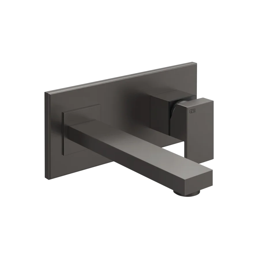 Смеситель для умывальника 44836 707 Gessi Rettangolo ЧЕРНЫЙ МЕТАЛЛ BR. PVD 44836707