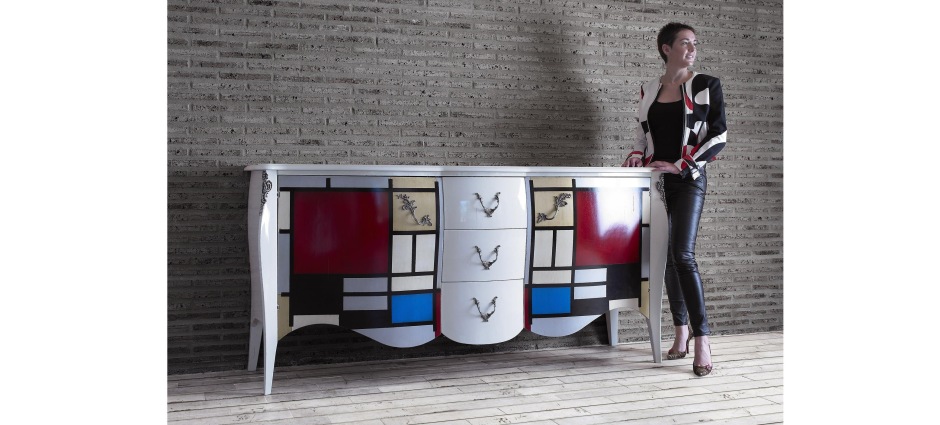 002786 Сервант Mondrian Lola Glamour Santreyd 