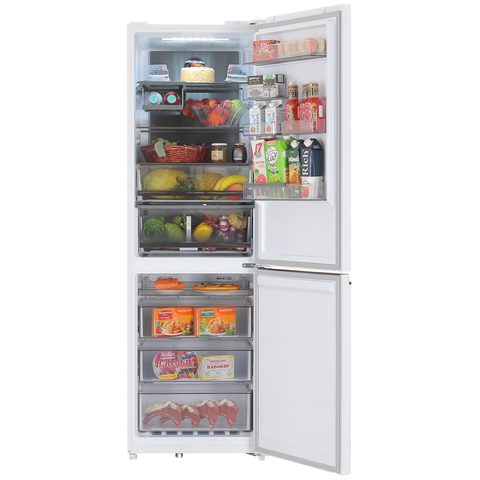 5423600 Холодильник с морозильником   Eigen Stark-RF42 белый STDN-0062519 - Вид №5