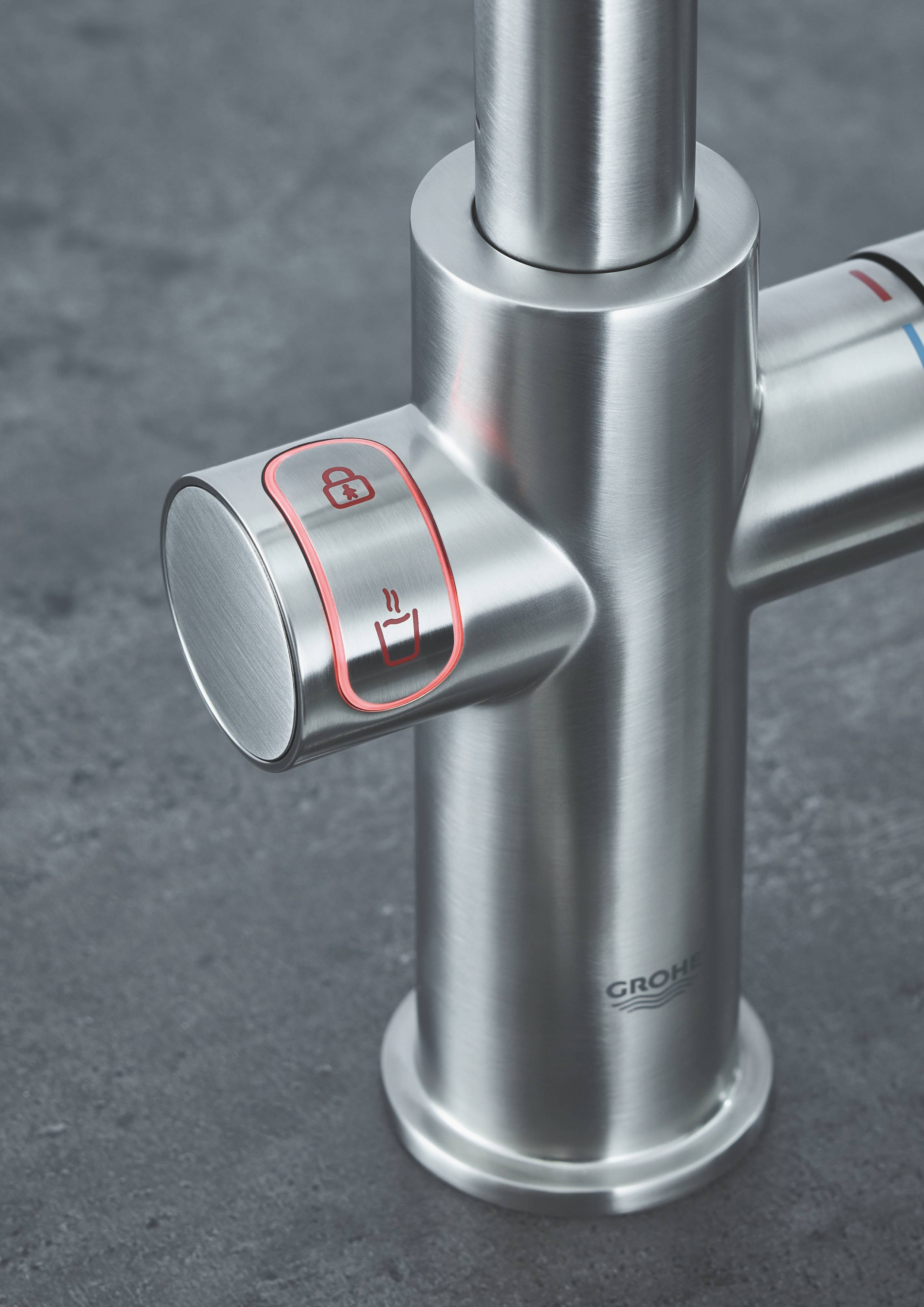 Комплект со смесителем для кухни GROHE Red Duo New, бойлер M-size, суперсталь (30327DC1) - Вид №2
