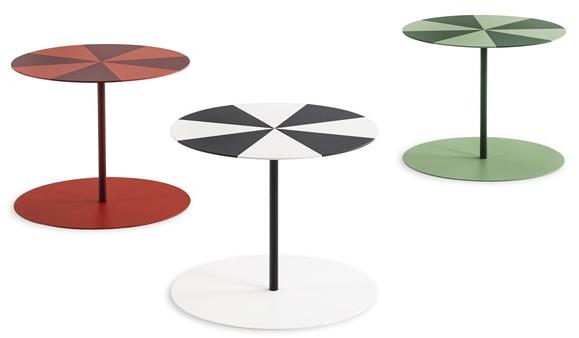 Cappellini Съемный круглый стол из листового металла Gong Gg_1c - Вид №4