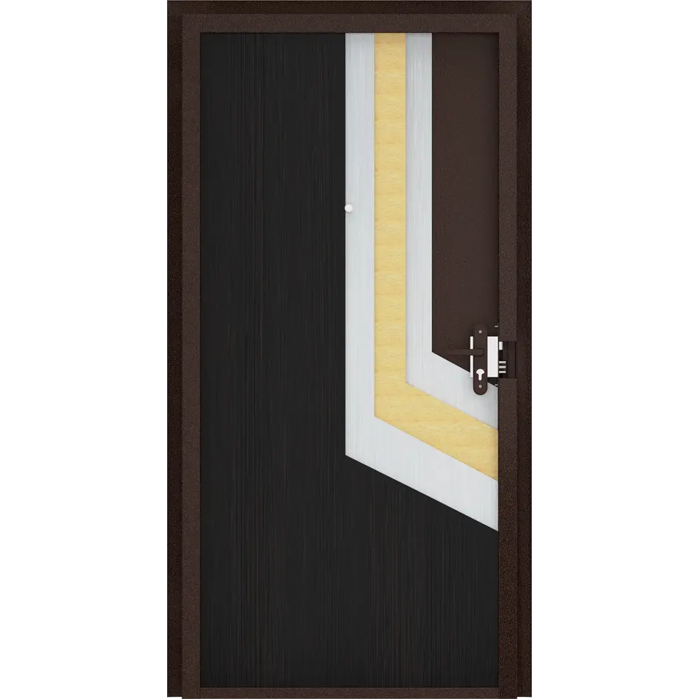 Дверь входная металлическая Ламистайл, 880 мм, левая, цвет венге DOORHAN STLM-2079821 - Вид №4