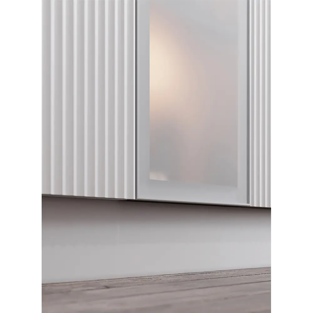 Фасад со стеклом Вельск 59.7x38.1 см Delinia ID цвет белый STLM-2166498 - Вид №8