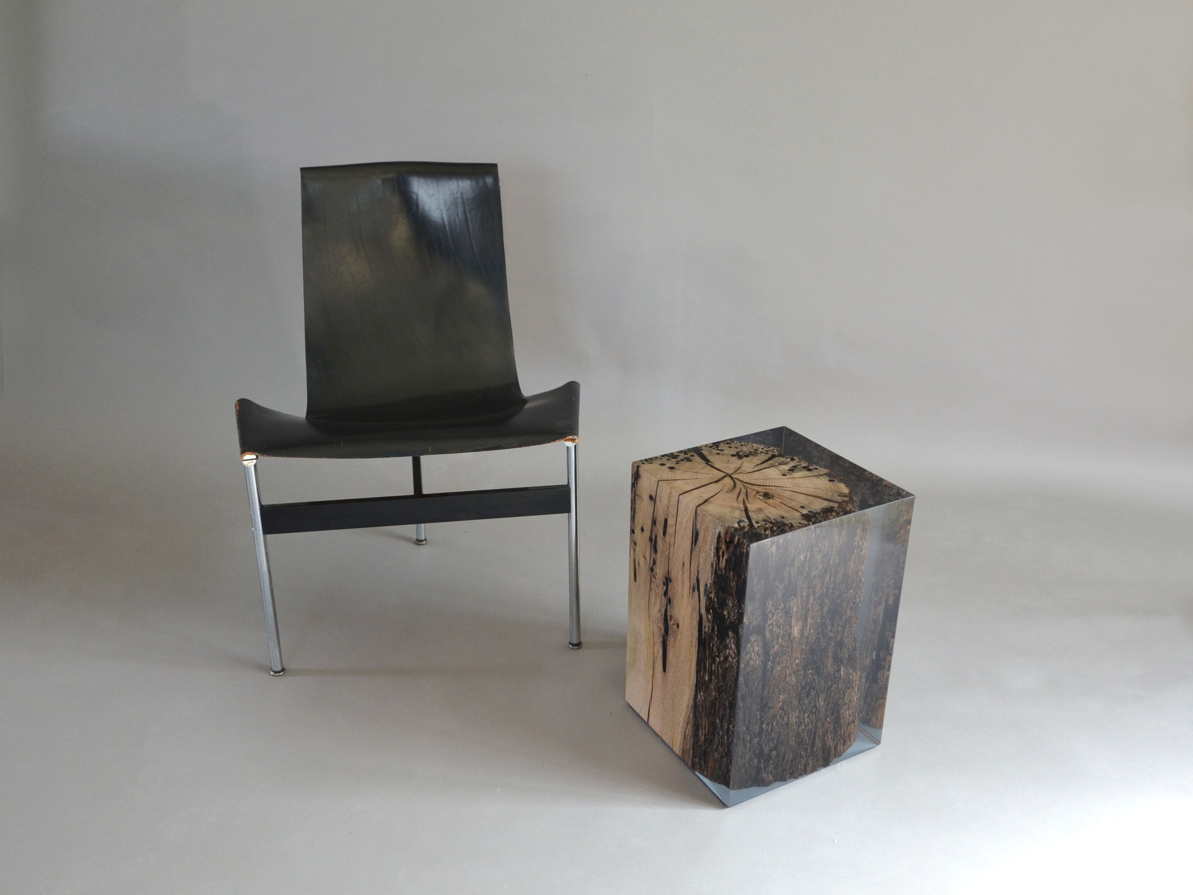 Табурет / журнальный столик из дуба и смолы alcarol Bricola ARCH-00047970 - Вид №26