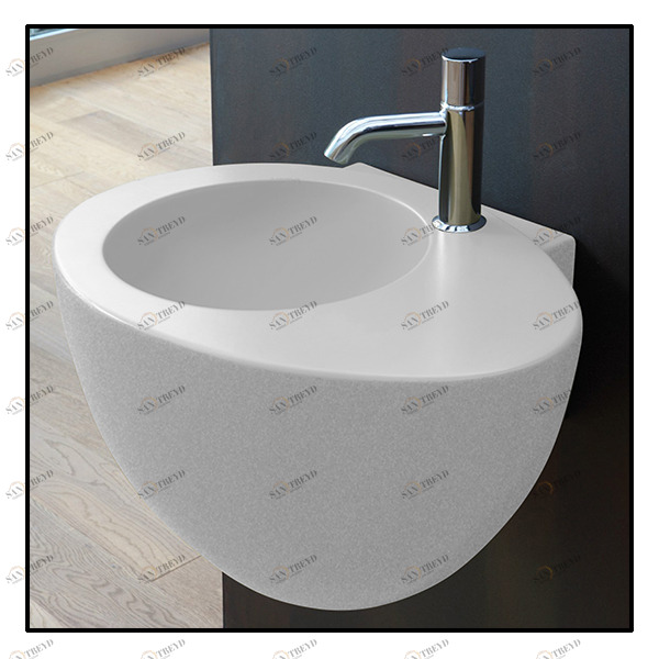 LGLS70ST Подвесная раковина настенная овальная Ceramica Cielo  белая 