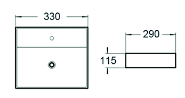 Раковина чаша SL-2001 SANTILINE  - Вид №1