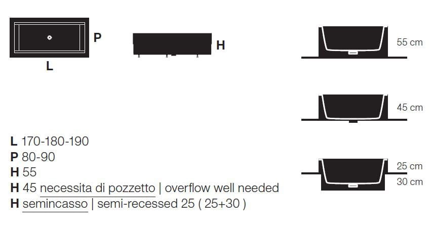 Ванна Corian со встроенным душем Rexa уникальный ARCH-00078482 - Вид №7