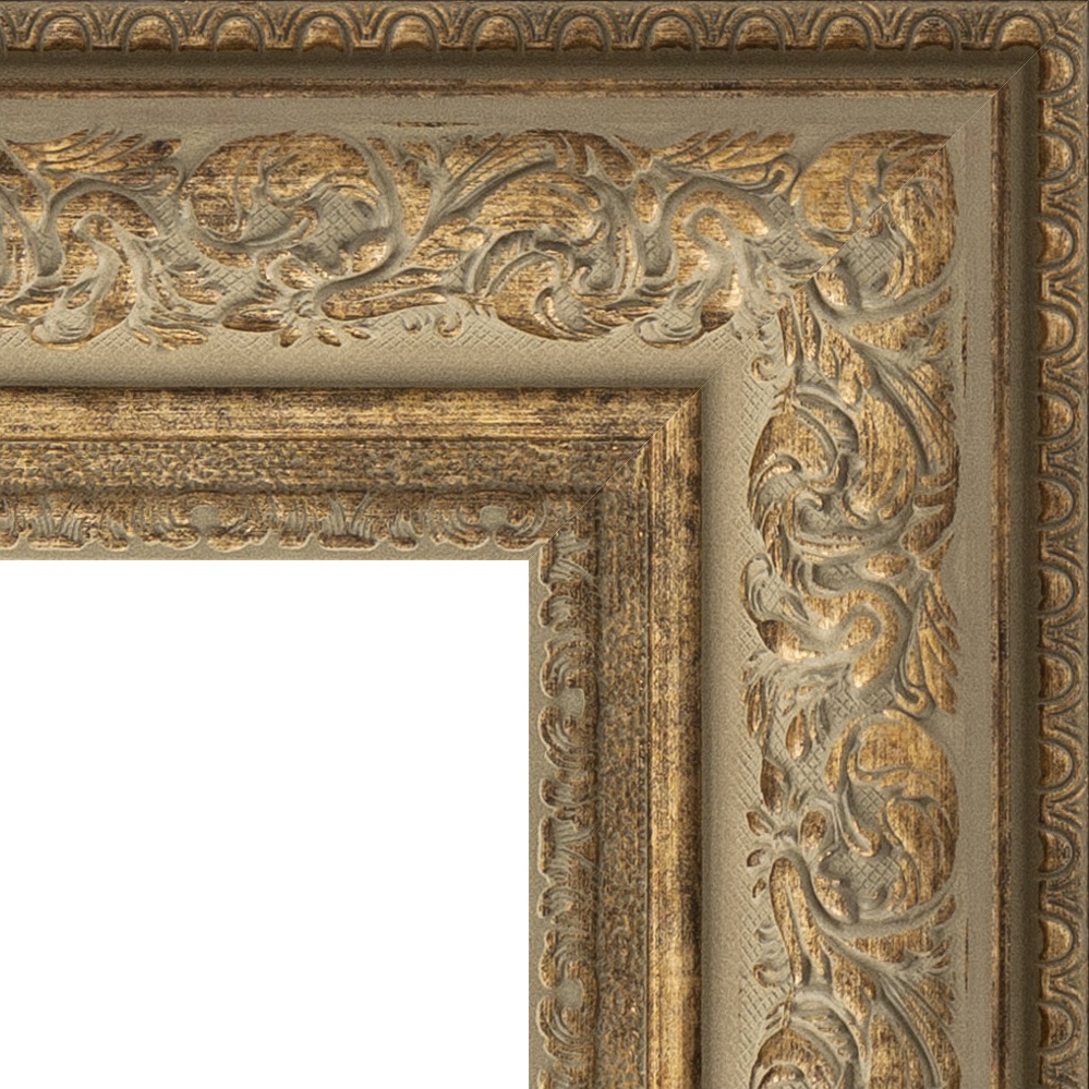 BY 6375 Зеркало напольное с гравировкой в багетной раме - виньетка античная бронза 109 mm EVOFORM Exclusive-G floor - Вид №5
