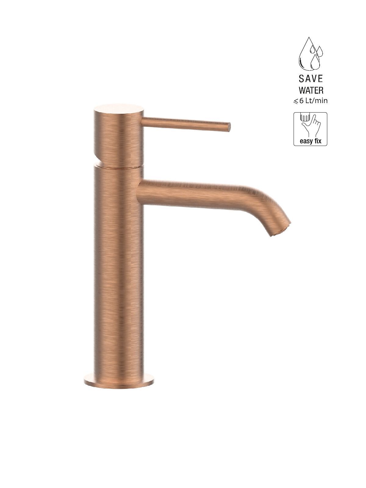 Однорычажный смеситель для раковины с ограничителем расхода Rubinetterie Frattini Pepe XL ARCH-00028905 - Вид №19