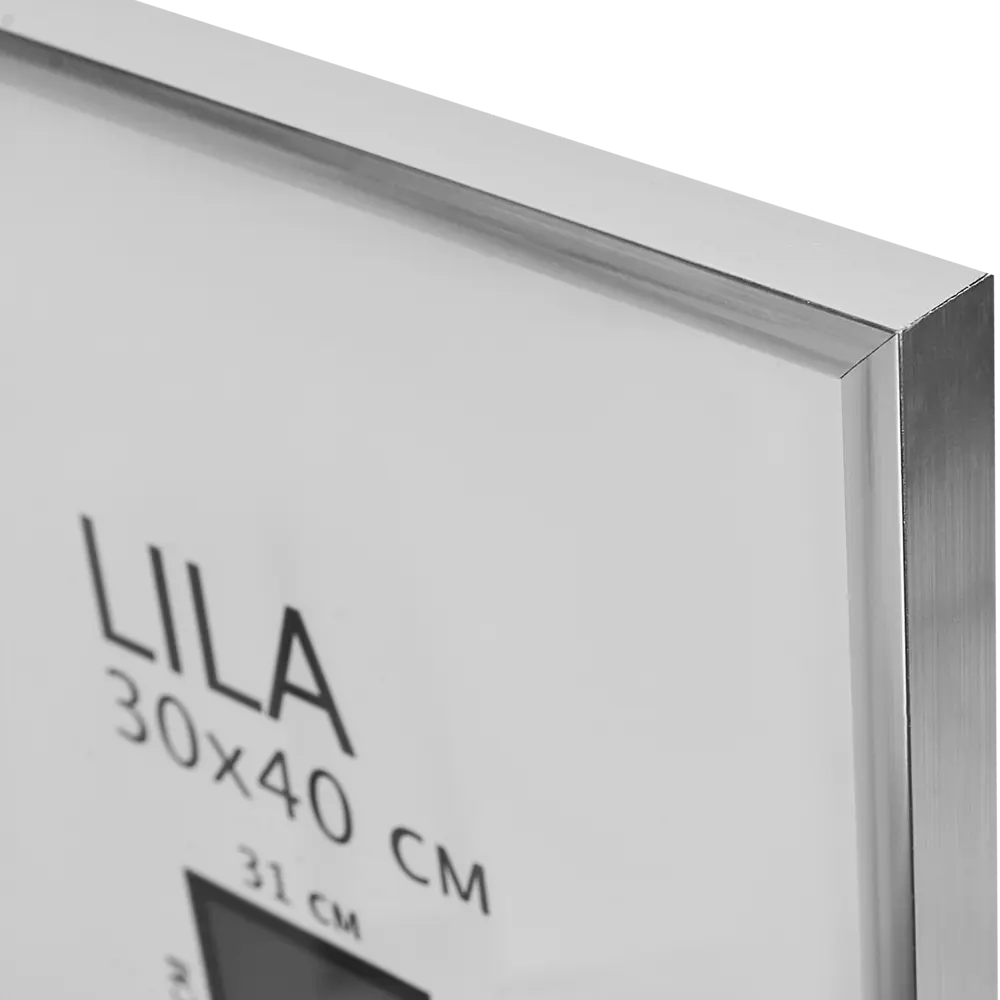 Фоторамка Inspire Lila серебристая 30×40 см для интерьерного декора 89050565 STLM-0824363 - Вид №1