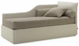 Bolzan Letti Односпальная кровать с изголовьем и фигурной боковой панелью Iorca