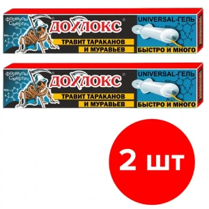 91671291 Гель от тараканов и муравьев Дохлокс Universal шприц 2 шт по 20 мл 40 мл STLM-0957547