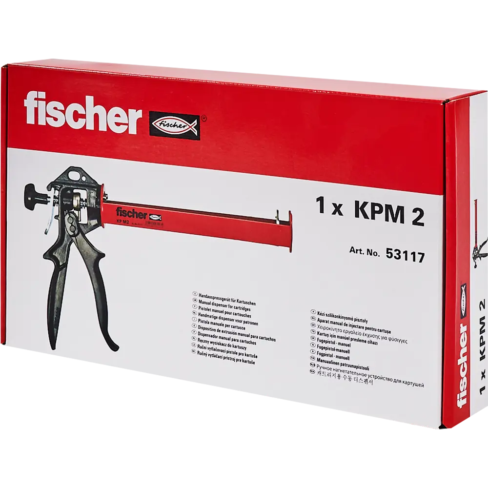 Пистолет для герметика полузакрытый Fischer 53117 150-300 мл STLM-2148282 - Вид №3