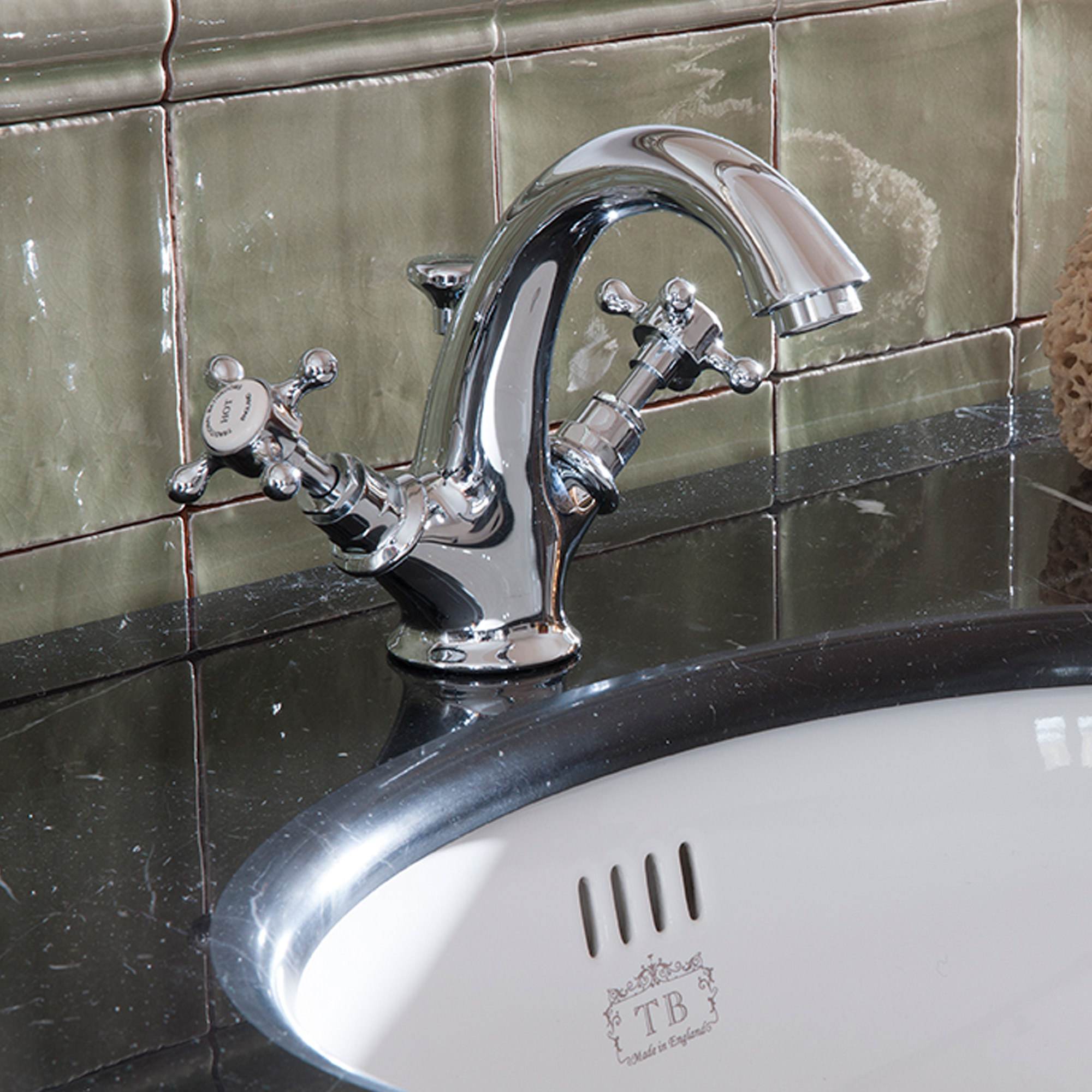 Traditional bathrooms ЛОНДОН однорычажный смеситель для умывальника HIGH Tb404.614.ag LONDON - Вид №6