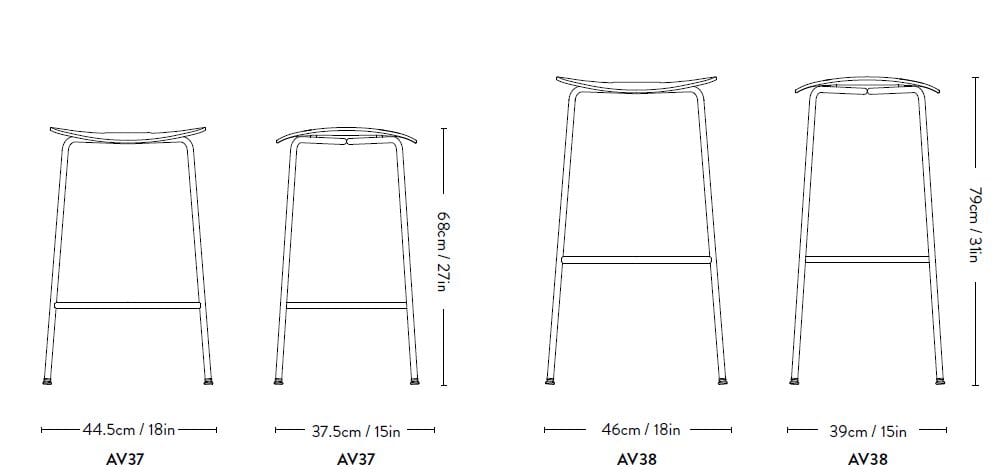 Высокий стул из МДФ &Tradition павильон ARCH-00030344 - Вид №19
