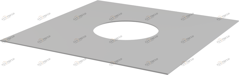 Гидроизоляционный самоклеящийся воротник для сливного трапа 300×300 мм ALCAPLAST AIZ1