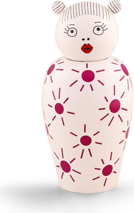10647358 Seletti Ваза с крышкой Seletti "Кимоно.Лула" 25,5см Фарфор 