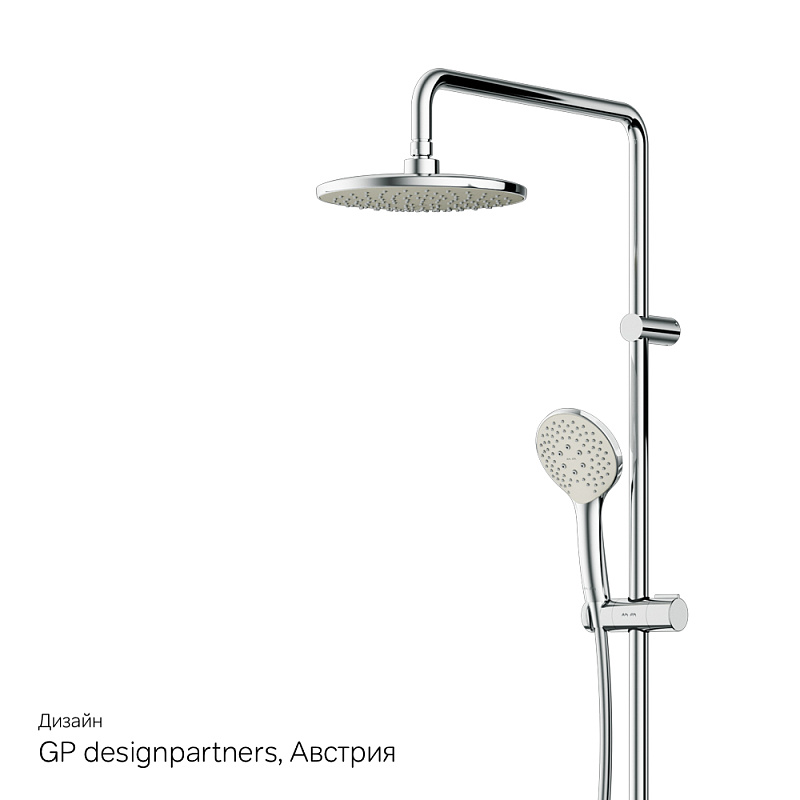 F40885A34 набор 2в1: см-ль д/ванны/душа верхний душ d 220 мм ручн.душ 110 мм 3 ф-ции душев AM.PM X-Joy  - Вид №8
