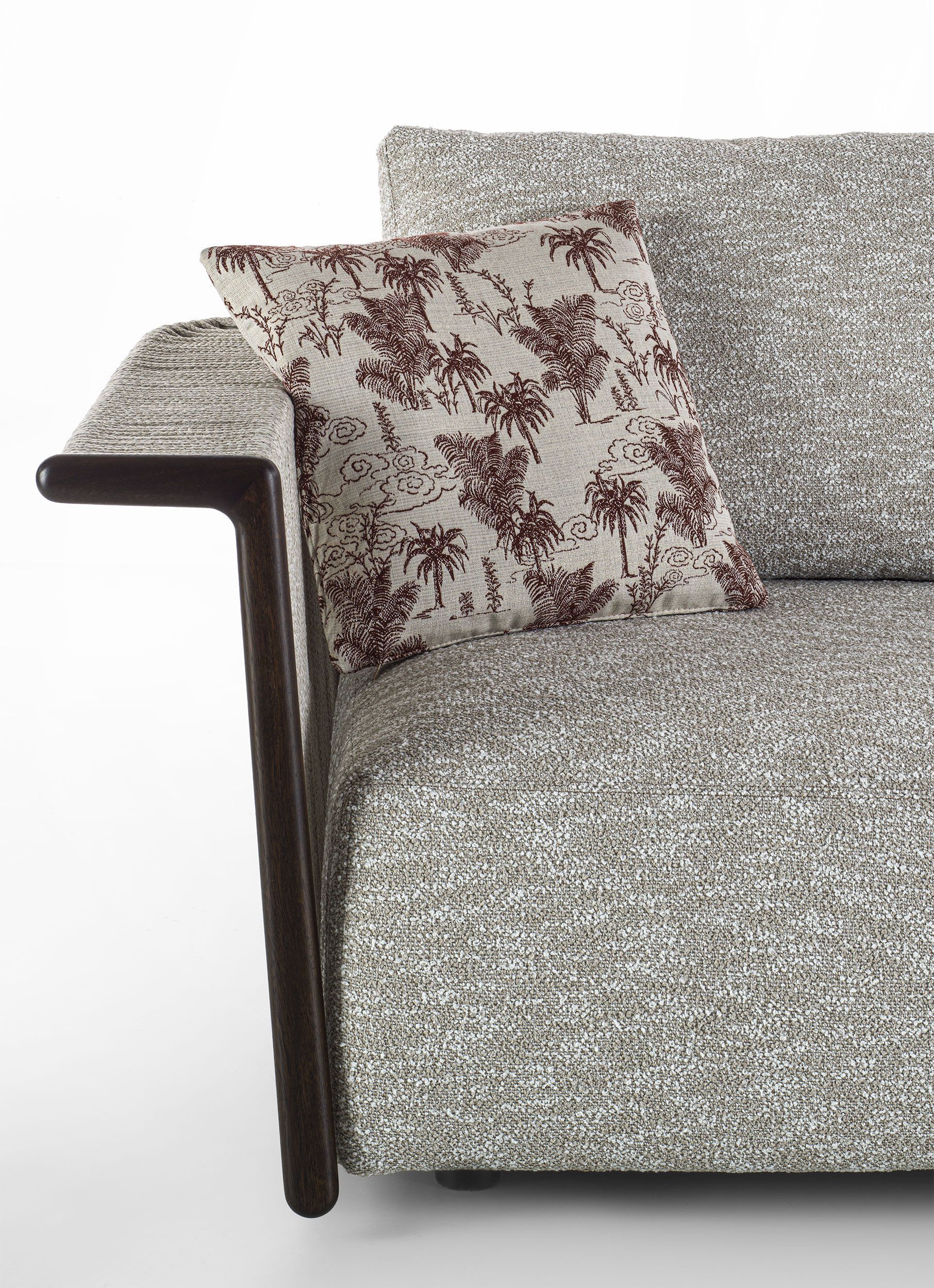 4-местный тканевый модульный изогнутый садовый диван Longhi курорт ARCH-00095504 - Вид №3