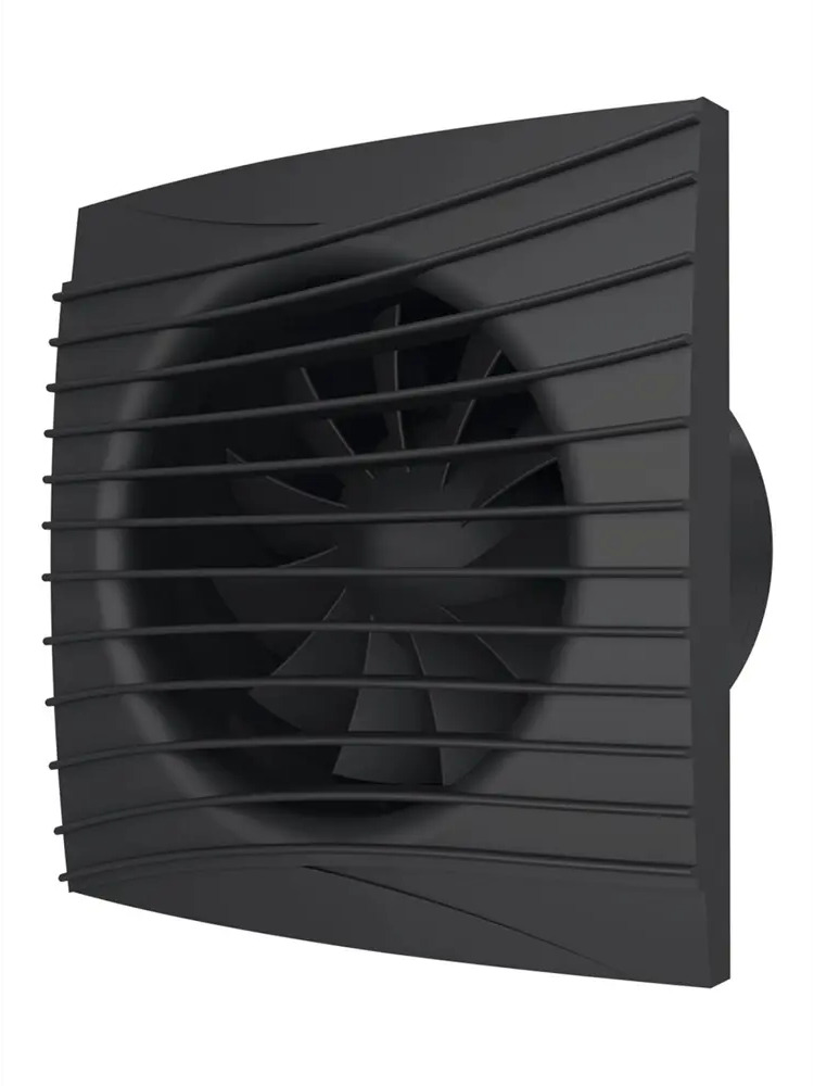 90347470 Вентилятор вытяжной Diciti Silent 5C Matt Black D125 мм 30 дБ 180 м³/ч обратный клапан цвет черный дикий камень STLM-0850575