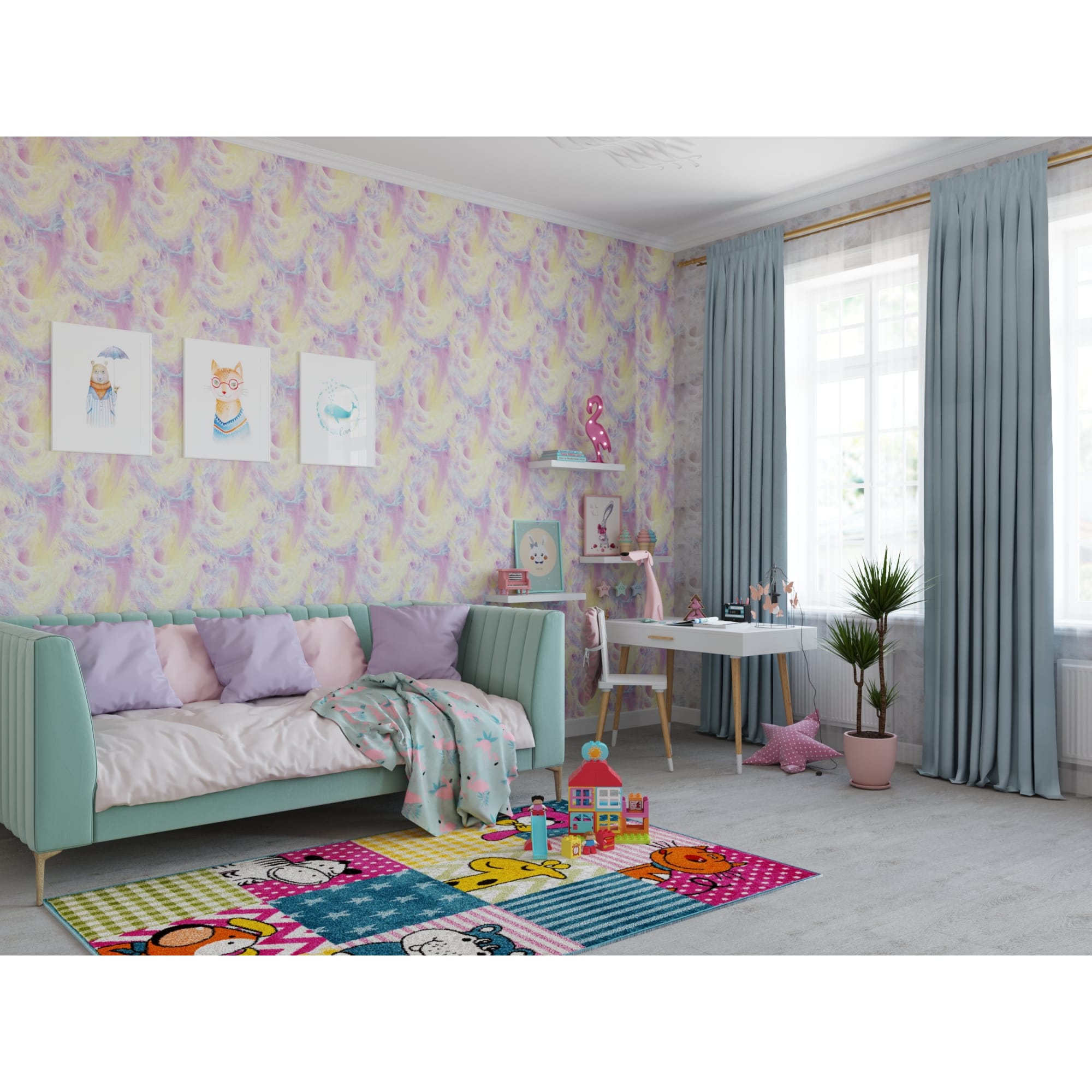 18751460 Рамка Inspire «Color», 40х50 см, цвет розовый Santreyd  - Вид №5