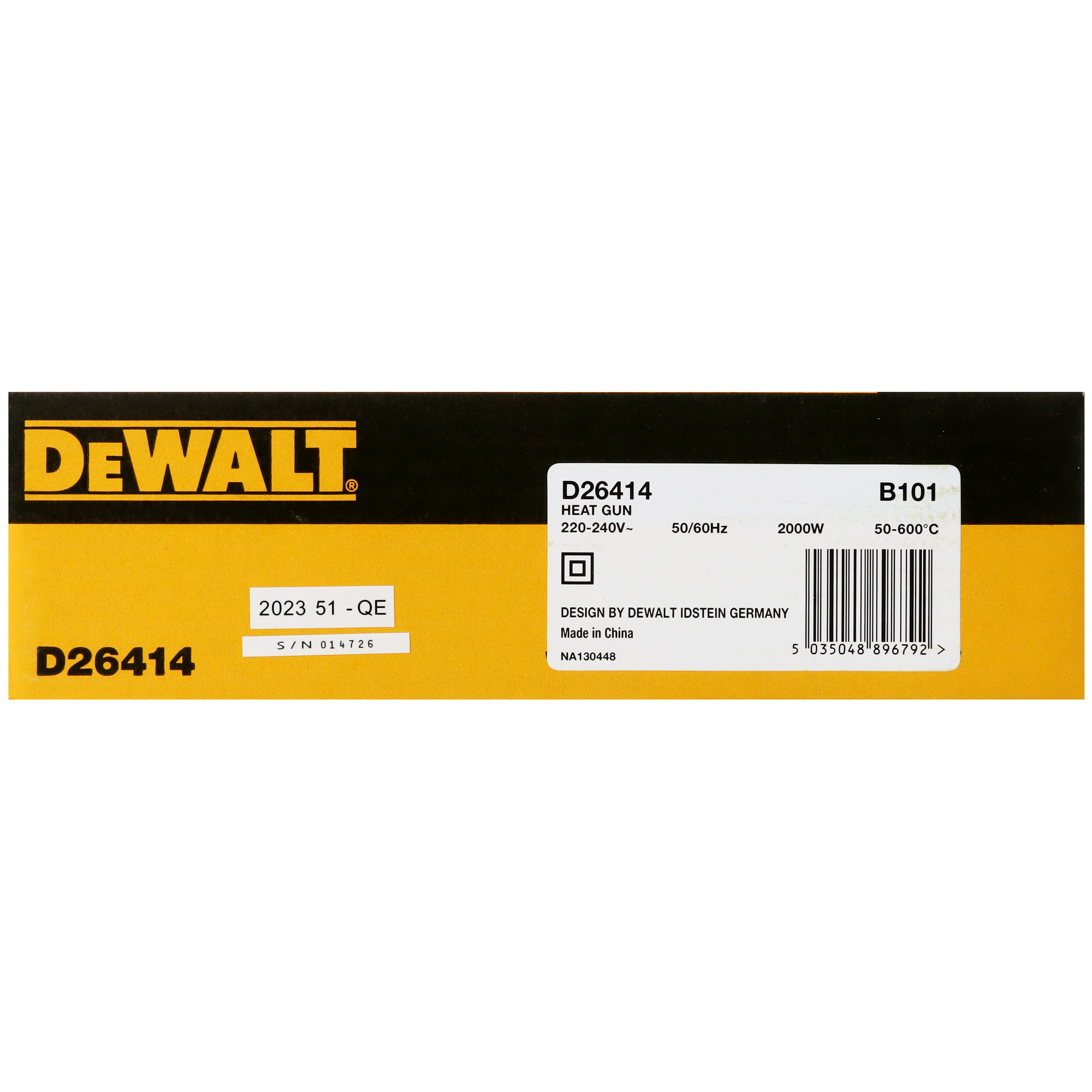 Строительный фен DeWalt D26414 5437829 STDN-0119340 - Вид №8