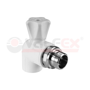 10148025 Valfex Кран шаровой для радиатора угловой