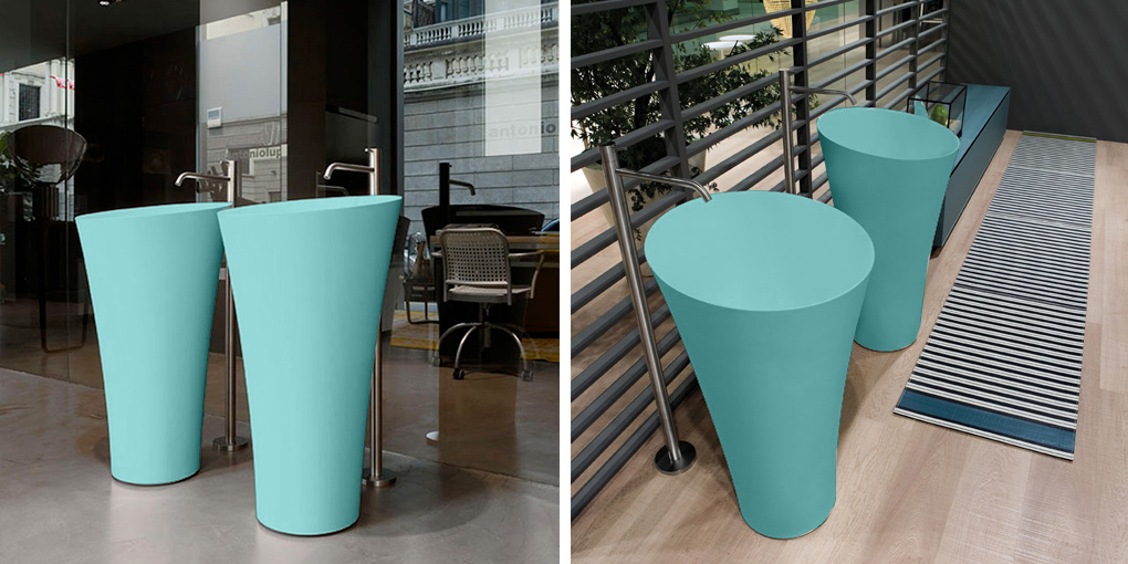 TUBA3C Накладная раковина на столешницу  круглая Antoniolupi  - Вид №1