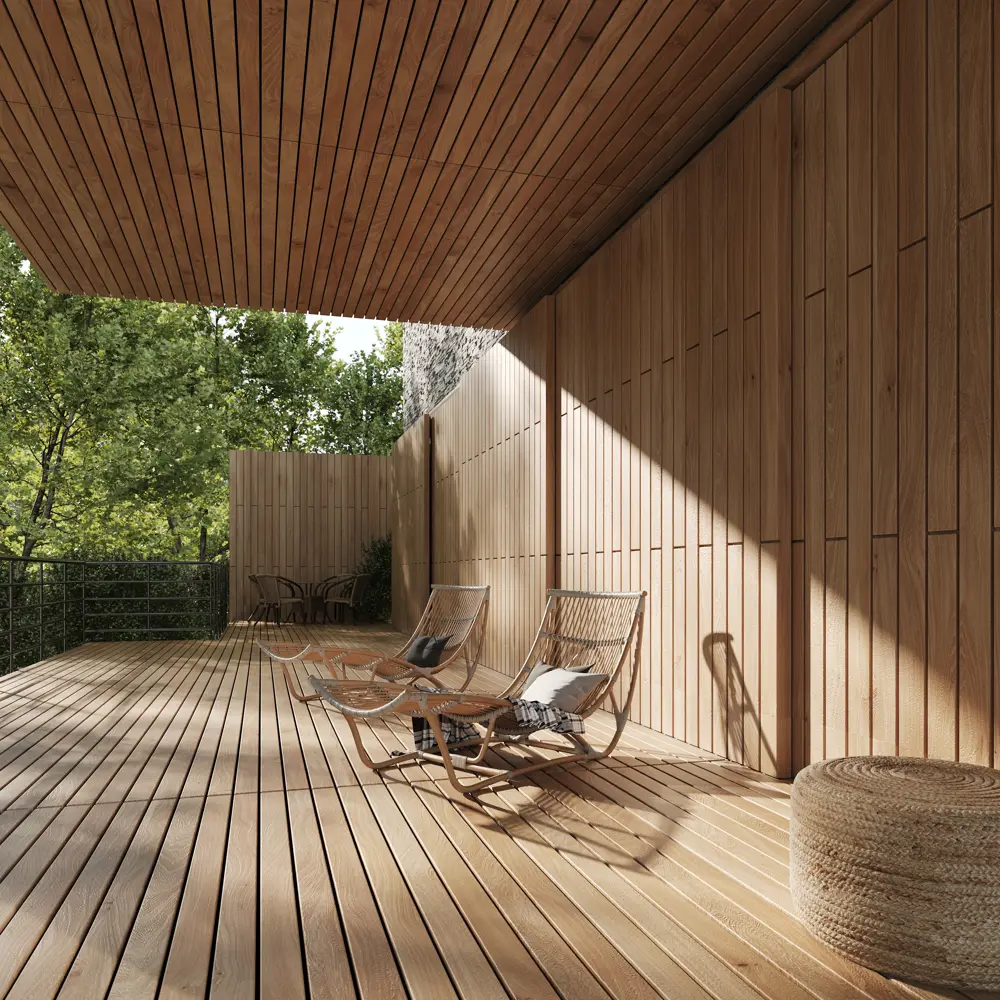 Santreyd Планкен из лиственницы для фасада и интерьера 20x140x1000 мм 82599743 STLM-0031084 - Вид №6