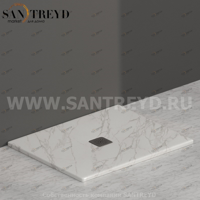 DT100AC Душевой поддон 100x80 керамический Globo Ceramica Globo DOCCIATRE