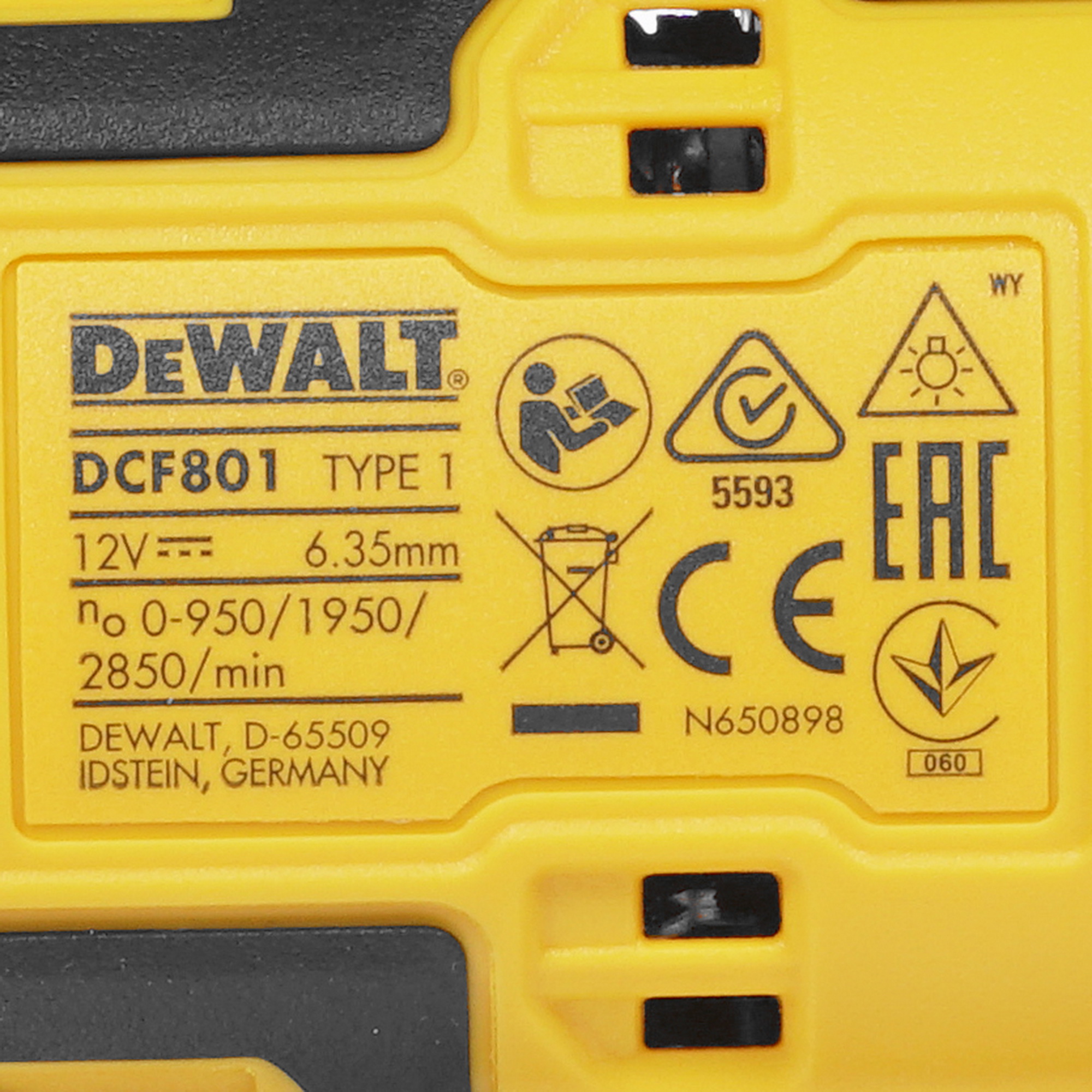 Винтоверт DeWalt DCF801D2 XR 10.8/12V 5301377 STDN-0148894 - Вид №2