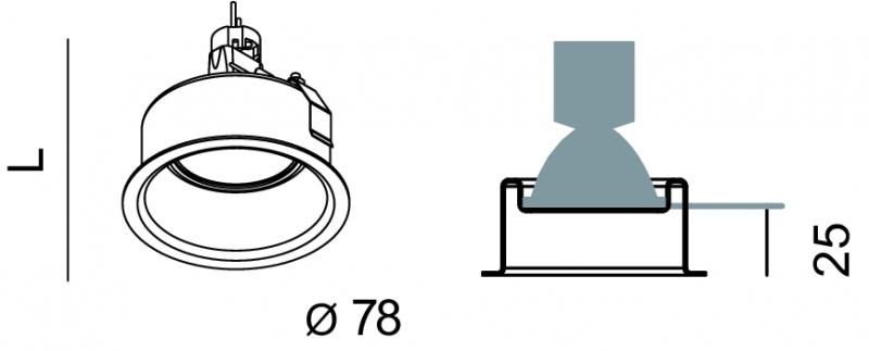 Lucifero's Встраиваемый точечный светильник sun-id-1411726 - Вид №2