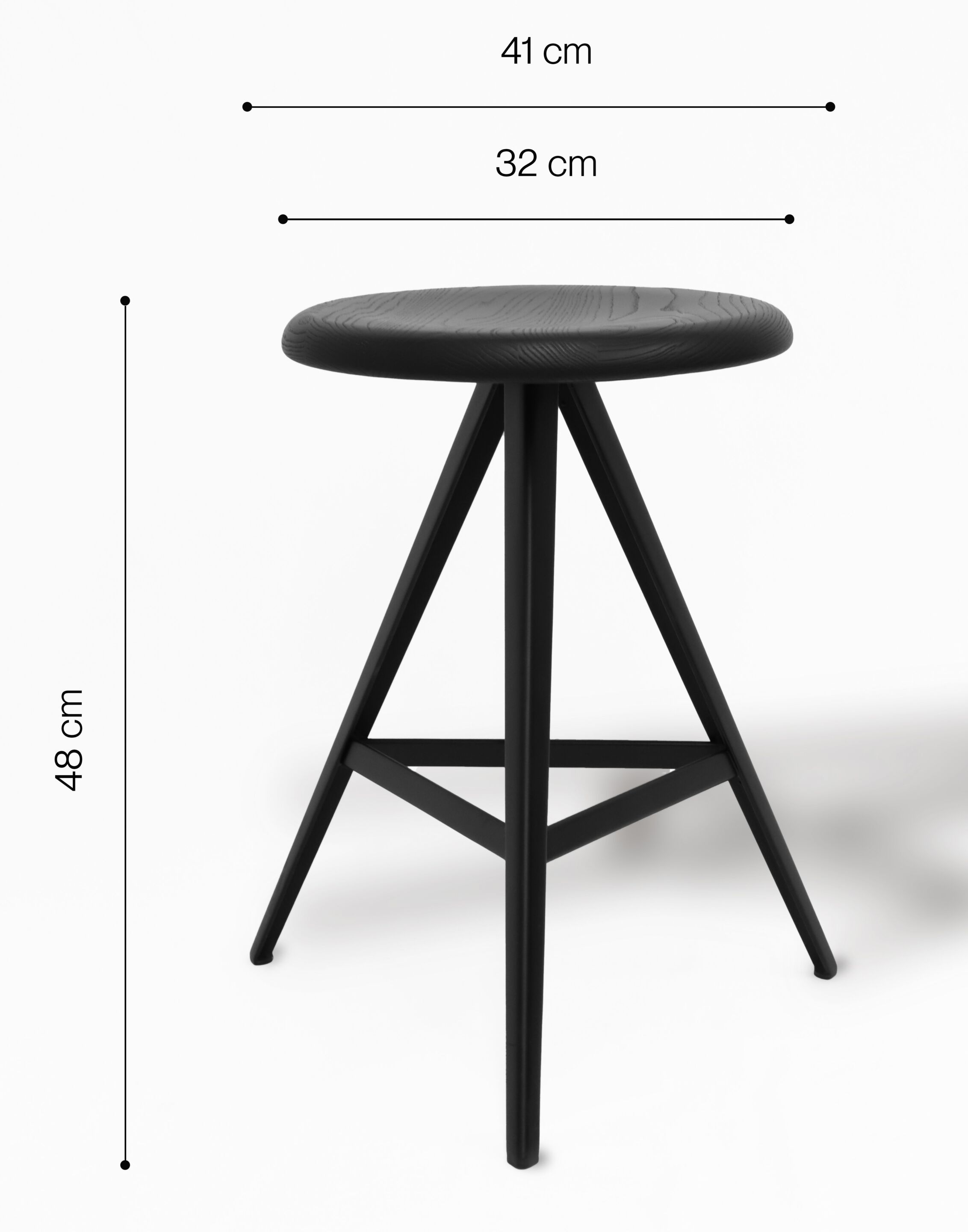 Низкий табурет из ясеня с подставкой для ног TrabA' TrabA ' - Limited Edition ARCH-00003934 - Вид №2