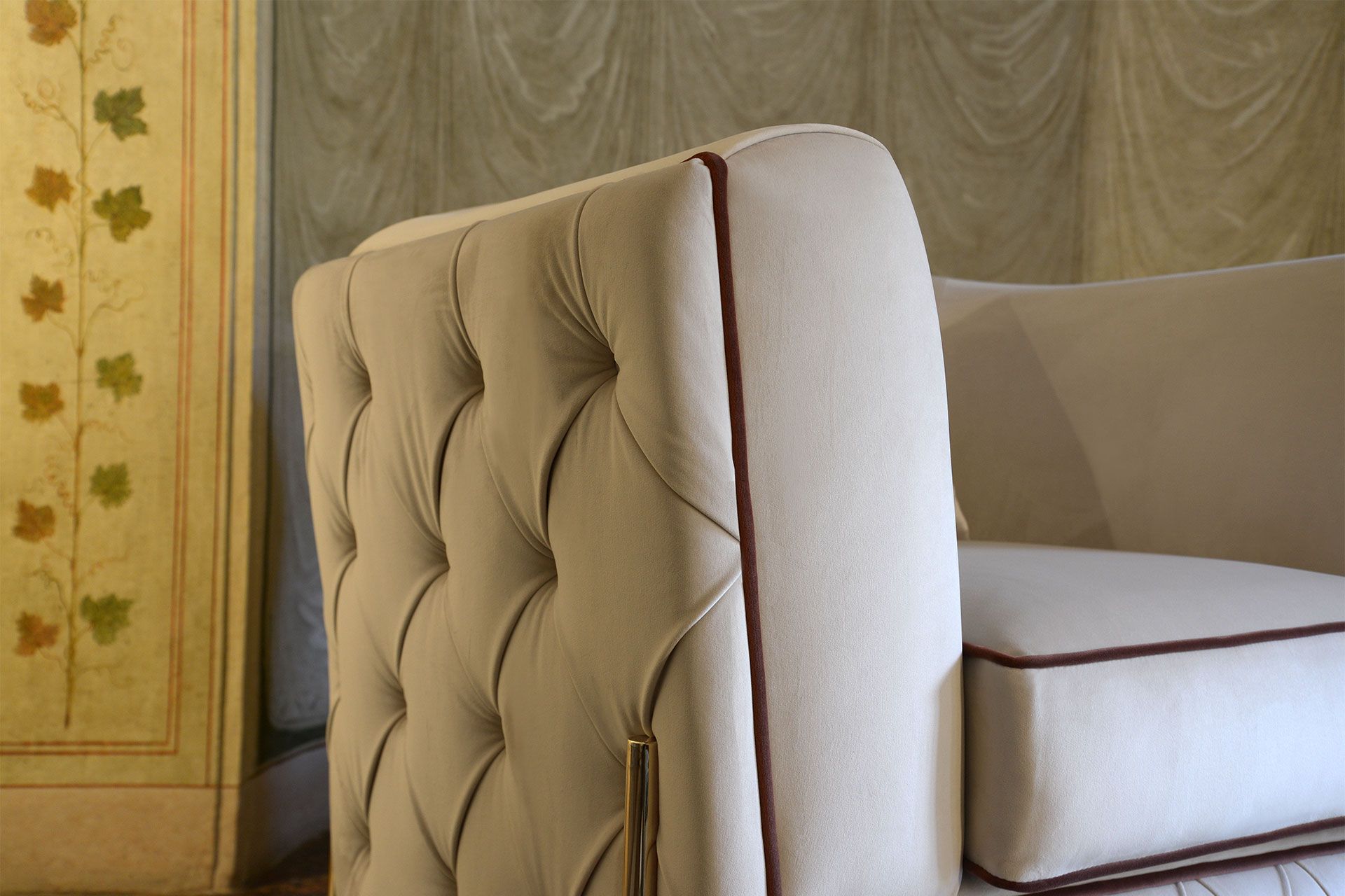 Кожаное кресло capitonné Domingo Salotti Nefele ARCH-00086359 - Вид №6