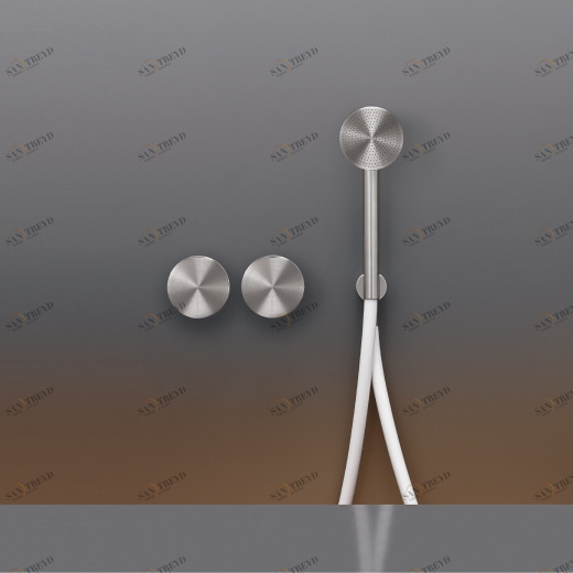 Настенный 2 прогрессивные смесители, установленные для ванной / душем с круглый ручной душ диаметр 65 мм  GIO25Y CEADESIGN 