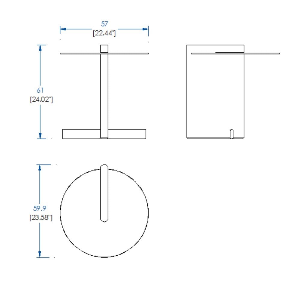 Круглый стеклянный журнальный столик ROCHE BOBOIS Paris Paname ARCH-00016329 - Вид №1