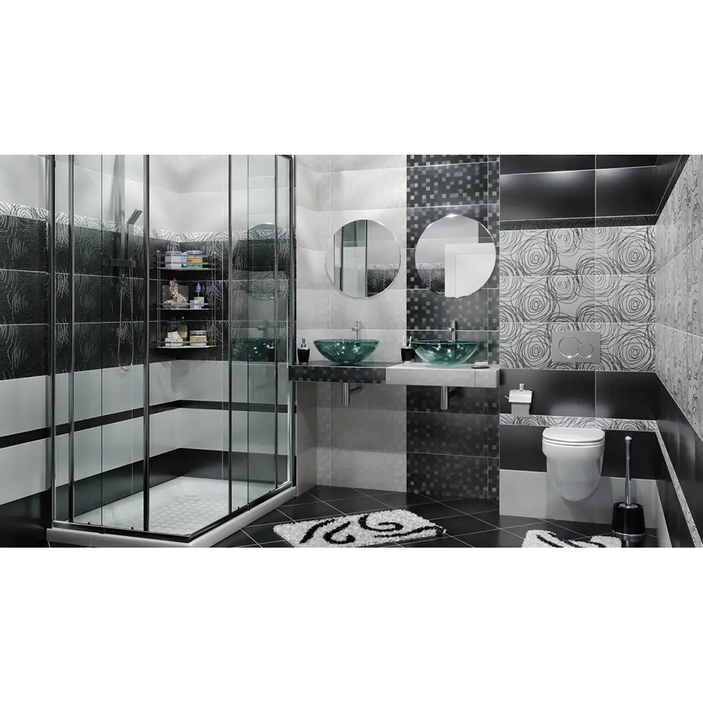 Вставка «Ночь» 25х50 см цвет черный BELANI STLM-2169992 - Вид №4