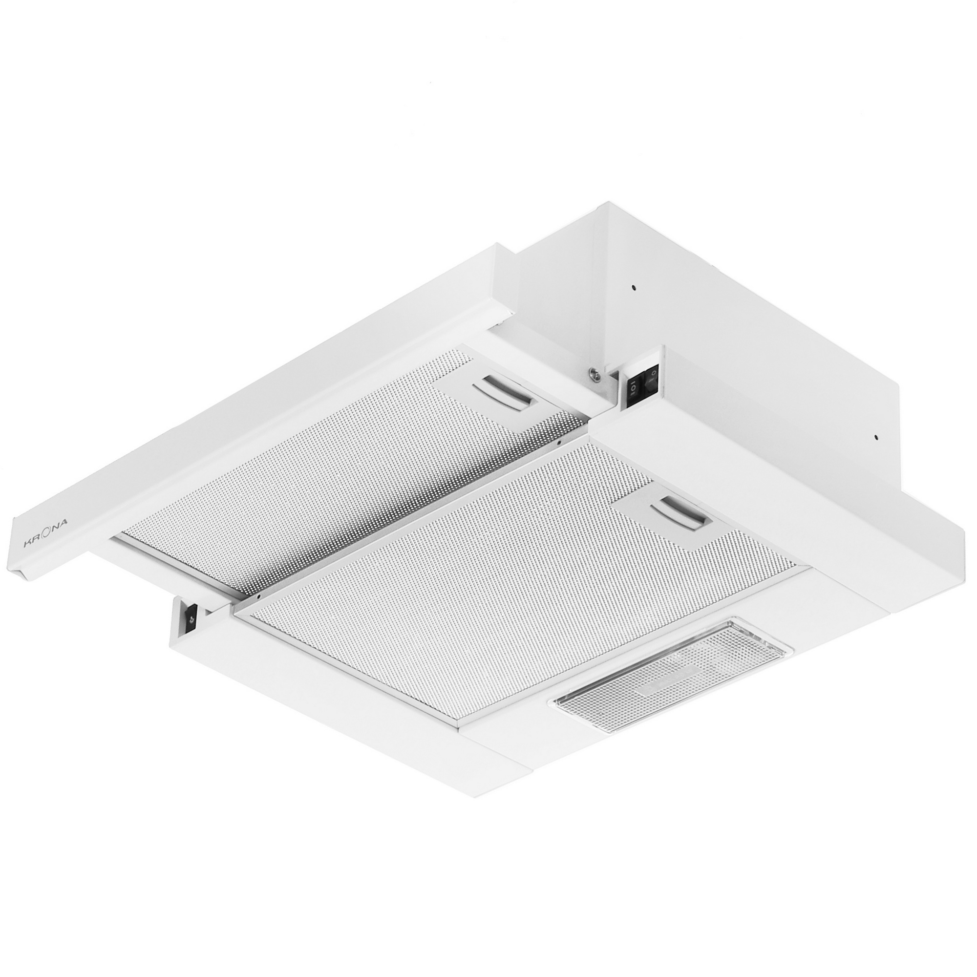 5313912 Вытяжка телескопическая KRONA KAMILLA 450 белый/белый STDN-0100433 - Вид №2