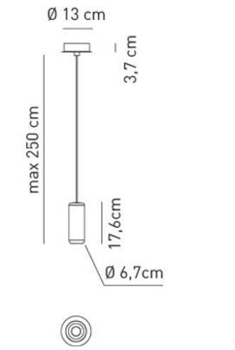 Алюминиевый светодиодный подвесной светильник In Stock Axo Light ARCH-00083325 - Вид №2