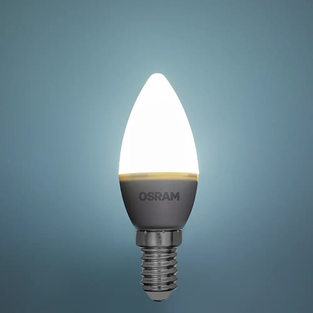 Светодиодная лампа OSRAM свеча 7Вт E14 холодный белый свет 85100555 STLM-1369213 - Вид №2